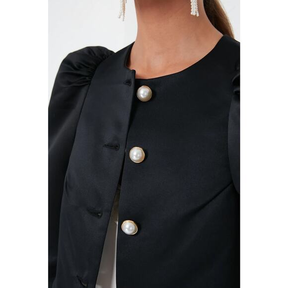 Sleeper Black Mystery Puff Jacket - Picture 3 of 7